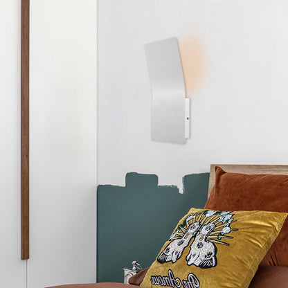 DecorBites™ DecorBites™ Simple Style Metallic Bend Rectangular Wall Sconce - 2-Light White Finish