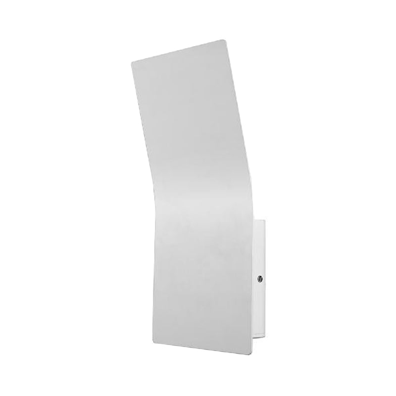 DecorBites™ DecorBites™ Simple Style Metallic Bend Rectangular Wall Sconce - 2-Light White Finish