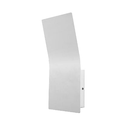 DecorBites™ DecorBites™ Simple Style Metallic Bend Rectangular Wall Sconce - 2-Light White Finish