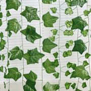 Decorbites 12pcs ivy green garland string featuring glossy artificial ivy leaves for living room decor