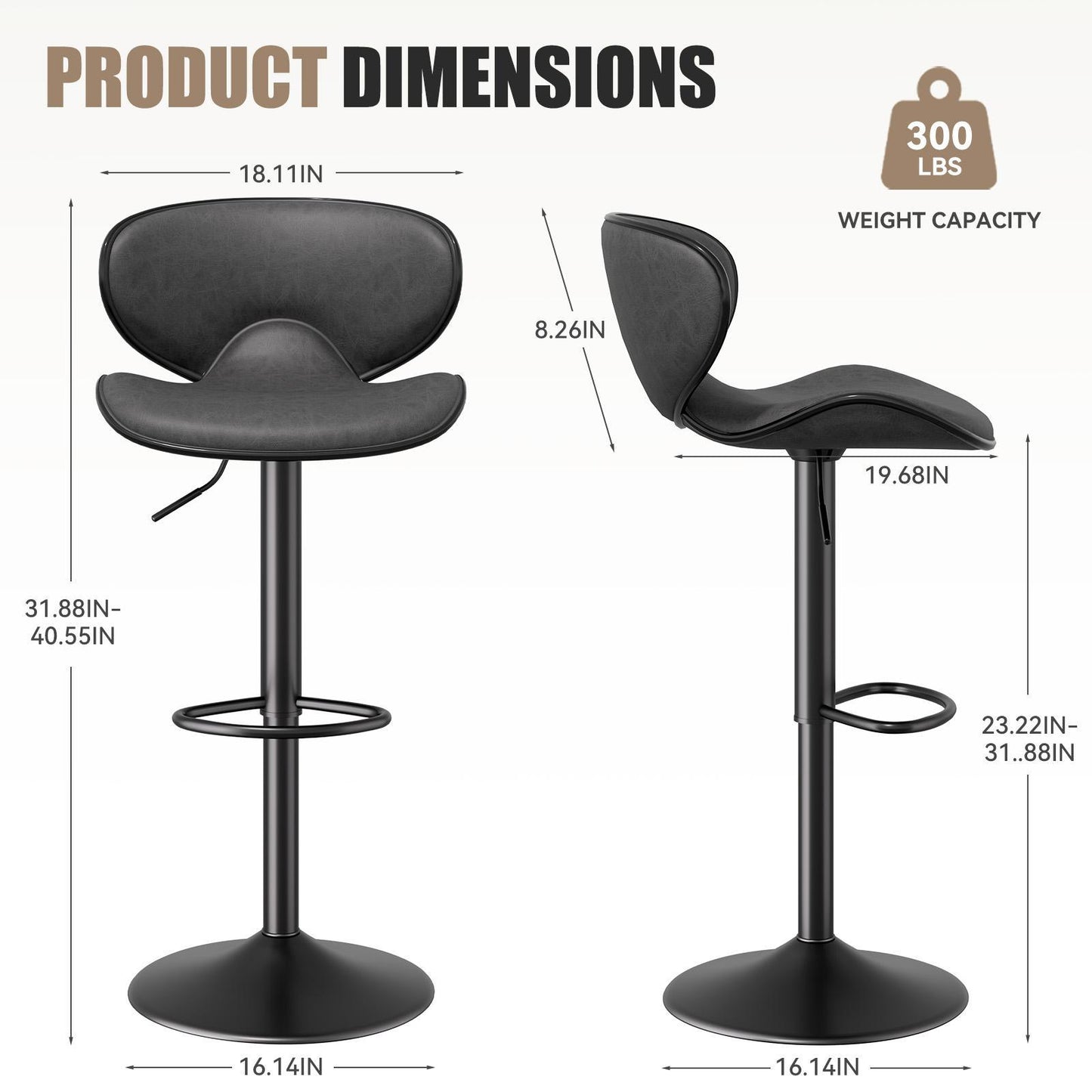 Bar Stools Fashionable Design, Stylish, Multifunctional, Durable, Perfect Combination Of Aesthetics And Practicality