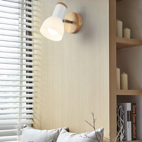 DecorBites™ Frosted Glass & Metal Torch Wall Lamp - Contemporary White Study Room Light