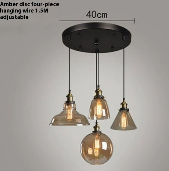 Transparent Glass Nordic Chandelier