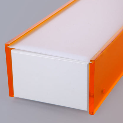 DecorBites™ DecorBites™ Contemporary LED Metal Flush Mount Lamp for Dining Room - Orange/Purple Rectangular Ceiling Light