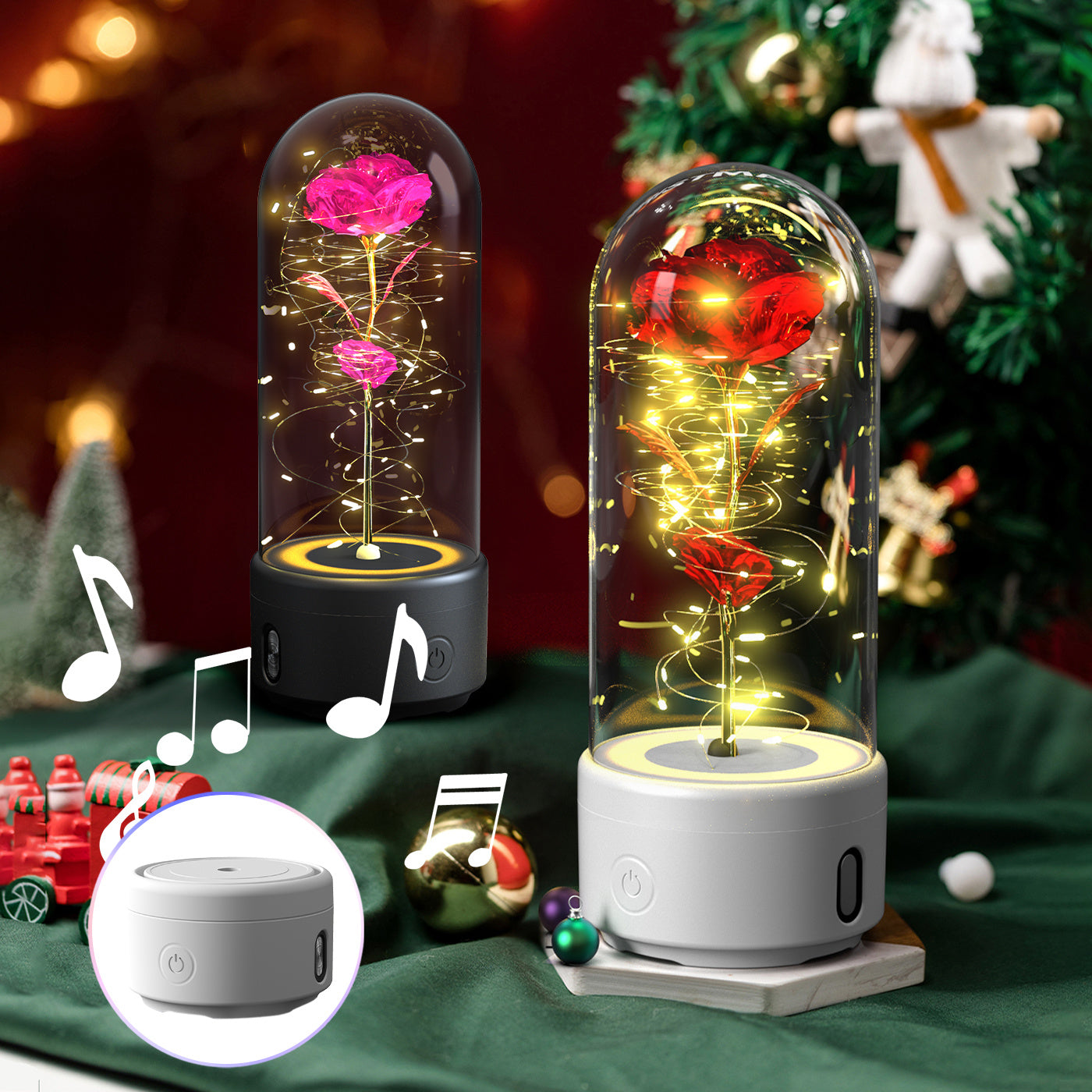 Rose Glass LED Nightlight