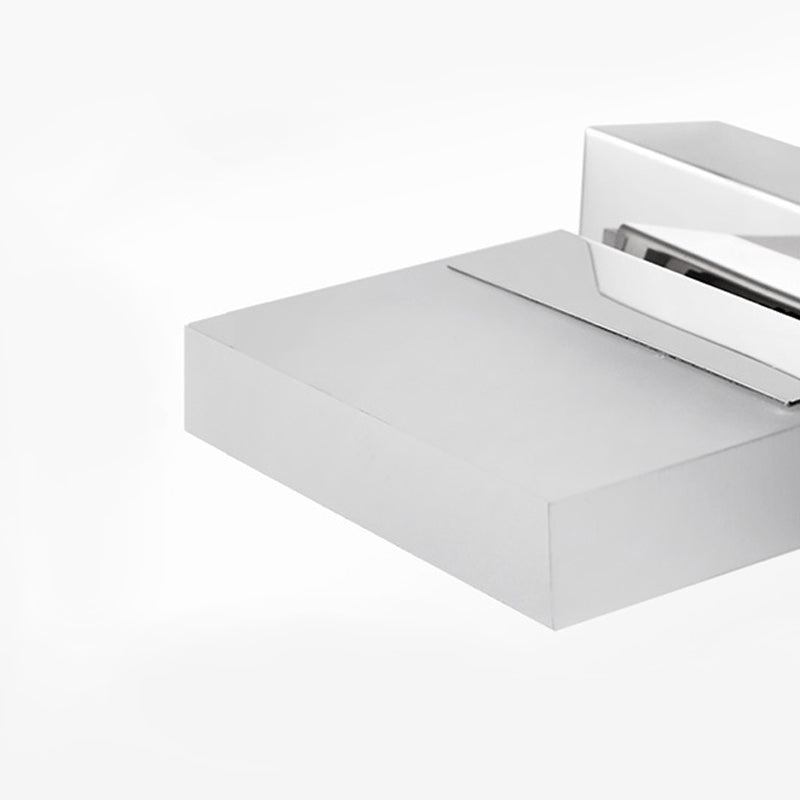 DecorBites™ Chrome Wall Sconce with Brick Acrylic Shade for Bathroom Vanity - Choose from 2/3/5 Warm White Lights