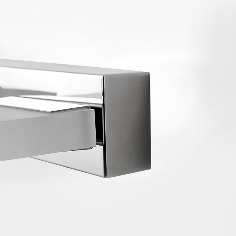 DecorBites™ Chrome Wall Sconce with Brick Acrylic Shade for Bathroom Vanity - Choose from 2/3/5 Warm White Lights