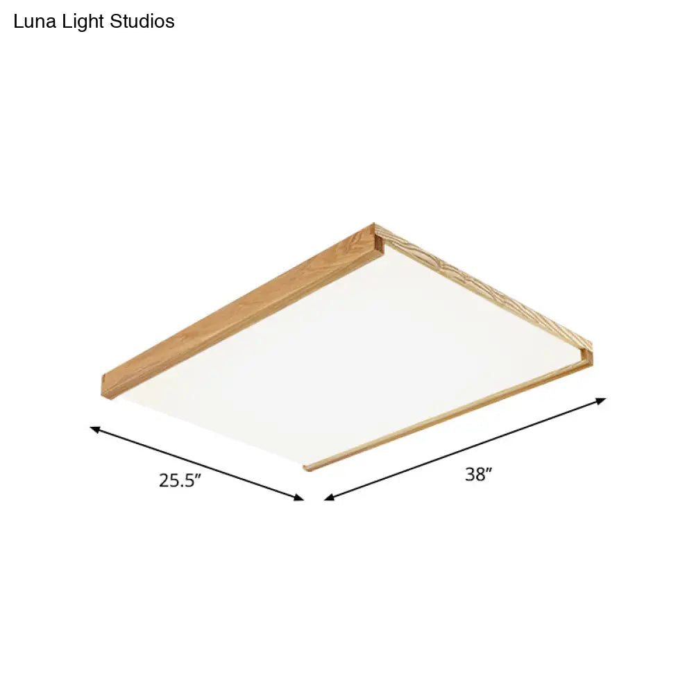14.5"/25.5"/38" Nordic Acrylic Hotel LED Flushmount Ceiling Light – Warm/White Light