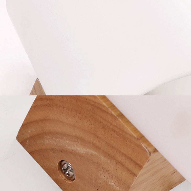 DecorBites™ Cylinder Shade Frosted Glass Japanese Wall Lamp - Beige Bedroom Wall Lighting