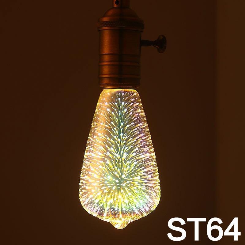3D Firework LED Bulb