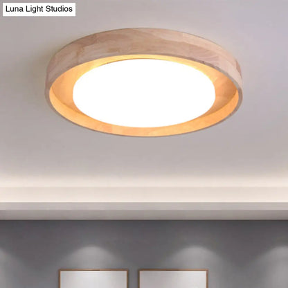 DecorBites™ DecorBites™ 15"/19" Acrylic Round Flush LED Ceiling Lamp with Modern Design, Warm/White Light
