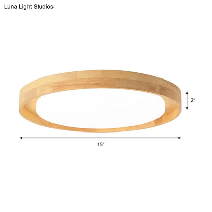 DecorBites™ DecorBites™ 15"/19" Acrylic Round Flush LED Ceiling Lamp with Modern Design, Warm/White Light