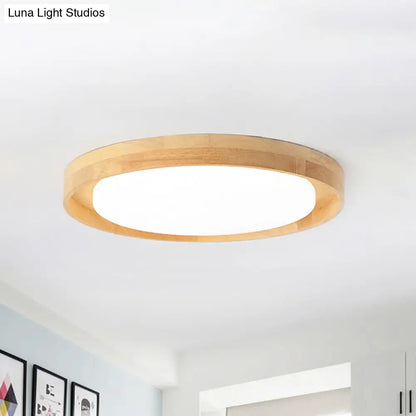 DecorBites™ DecorBites™ 15"/19" Acrylic Round Flush LED Ceiling Lamp with Modern Design, Warm/White Light