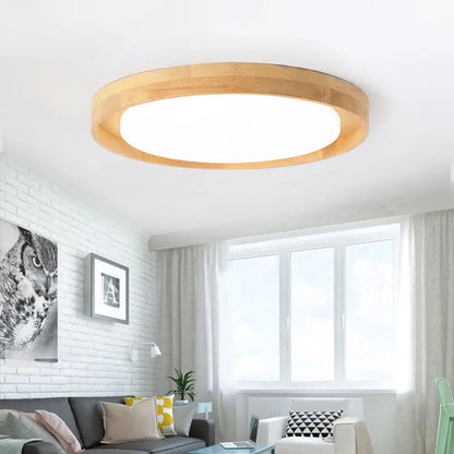 DecorBites™ DecorBites™ 15"/19" Acrylic Round Flush LED Ceiling Lamp with Modern Design, Warm/White Light