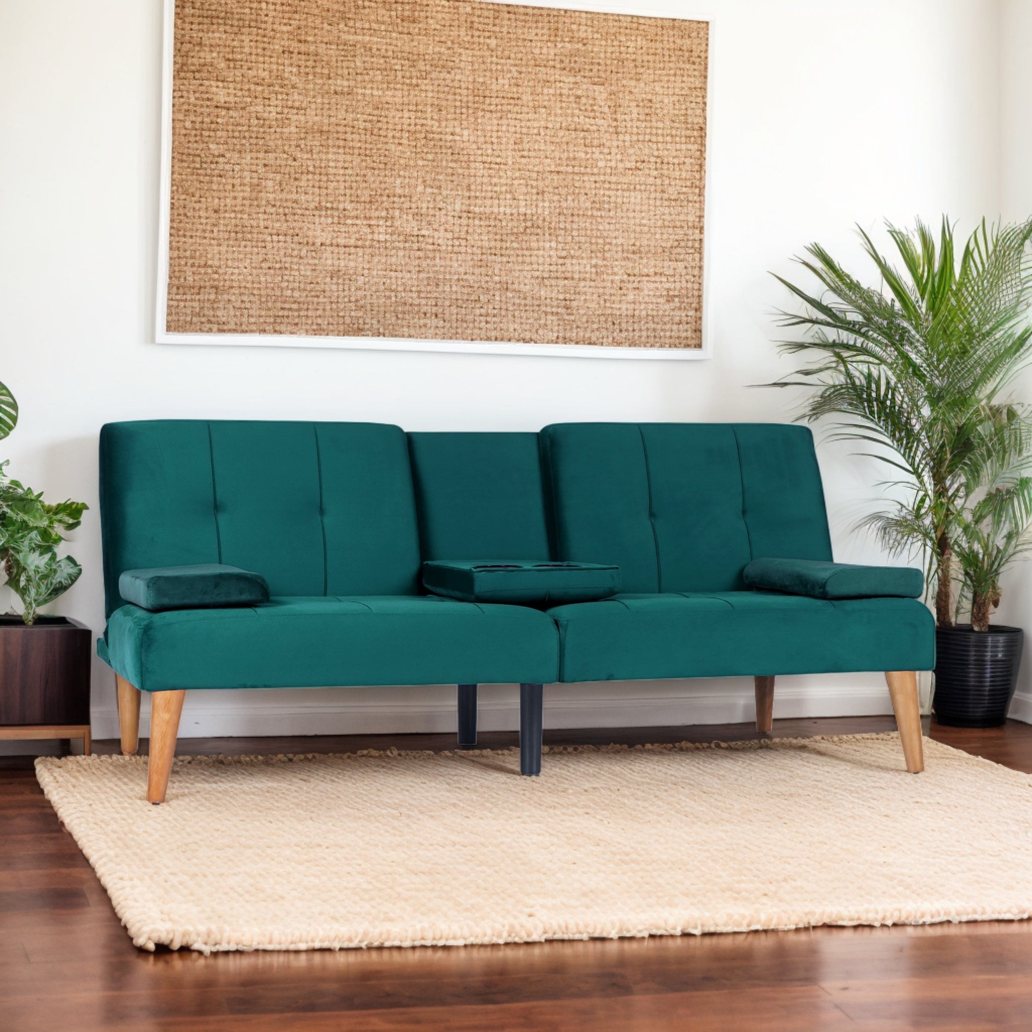 Velvet Futon Sofa Bed