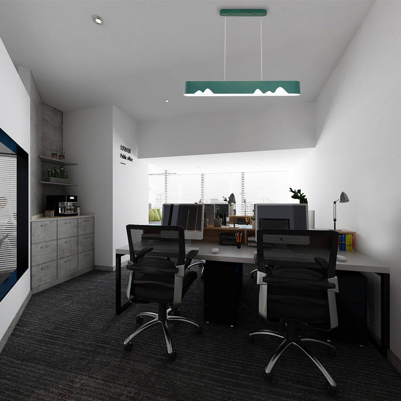 Lámpara de techo lineal LED moderna - Blanco/Negro/Verde - Diseño rectangular - Luz blanca/cálida - 90 cm/119 cm de ancho