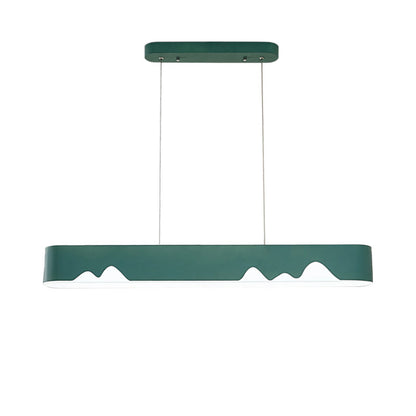 Lámpara de techo lineal LED moderna - Blanco/Negro/Verde - Diseño rectangular - Luz blanca/cálida - 90 cm/119 cm de ancho