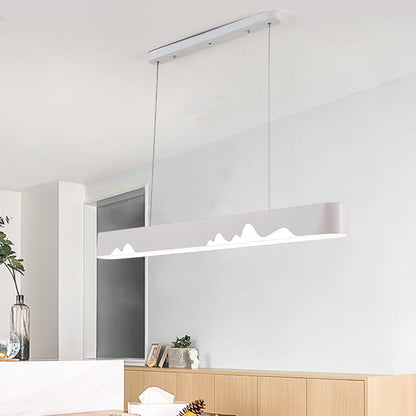 Lámpara de techo lineal LED moderna - Blanco/Negro/Verde - Diseño rectangular - Luz blanca/cálida - 90 cm/119 cm de ancho