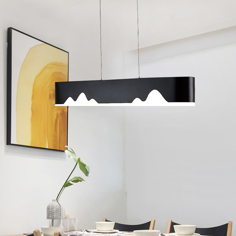 Lámpara de techo lineal LED moderna - Blanco/Negro/Verde - Diseño rectangular - Luz blanca/cálida - 90 cm/119 cm de ancho