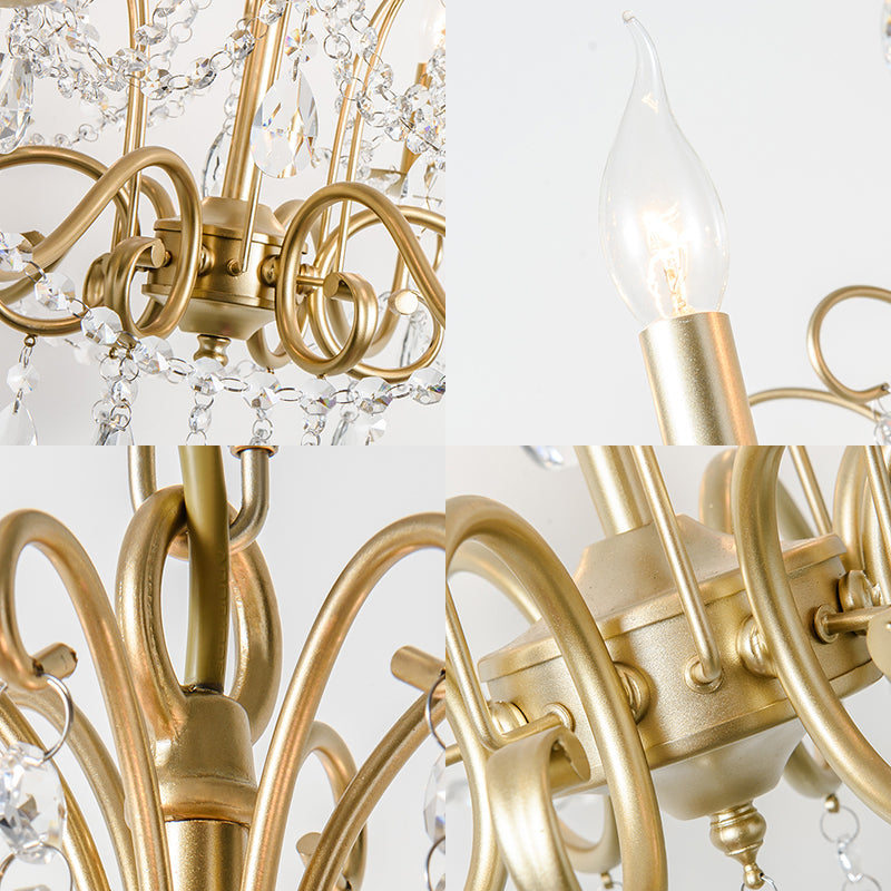 Lámpara colgante moderna con cuentas de cristal y acabado champán - 3/6 luces - Lámpara de techo colgante

 Este título revisado es más corto y conciso, pero sigue transmitiendo todas las palabras clave importantes para fines de SEO.