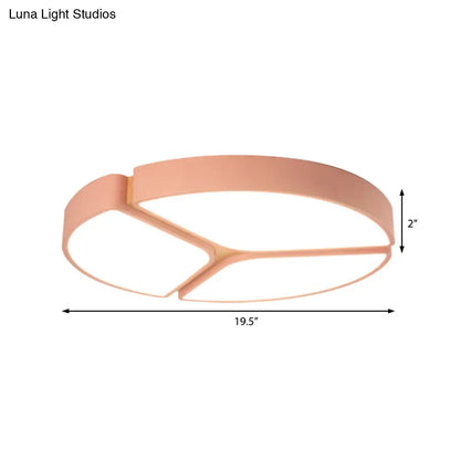 DecorBites™ DecorBites™ Lámpara de techo LED metálica Macaron de 16"/19.5"/23.5" - Luz cálida/blanca