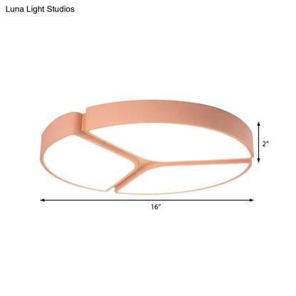 DecorBites™ DecorBites™ Lámpara de techo LED metálica Macaron de 16"/19.5"/23.5" - Luz cálida/blanca