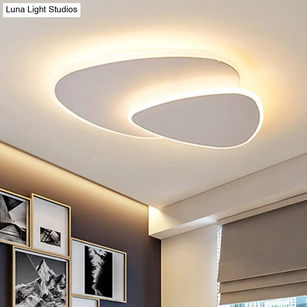 16"/19.5" Creative Flush Mount Light with Overlapping Design - Modern Acrylic - Round/Square/Triangle - Flush Mount