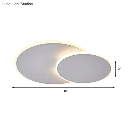 DecorBites™ DecorBites™ 16"/19.5" Creative Flush Mount Light with Overlapping Design - Modern Acrylic - Round/Square/Triangle - Flush Mount