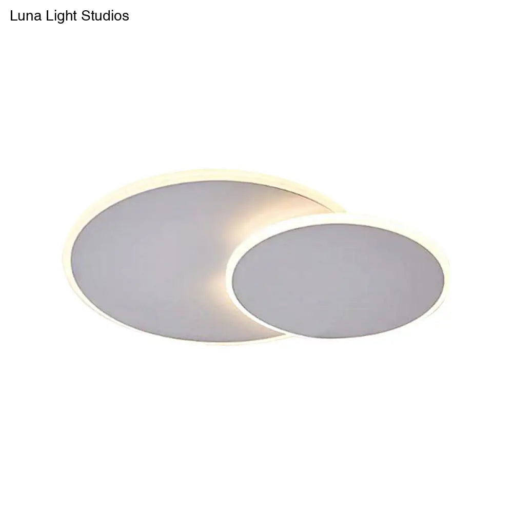 16"/19.5" Creative Flush Mount Light with Overlapping Design - Modern Acrylic - Round/Square/Triangle - Flush Mount