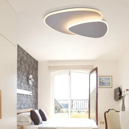 DecorBites™ DecorBites™ 16"/19.5" Creative Flush Mount Light with Overlapping Design - Modern Acrylic - Round/Square/Triangle - Flush Mount