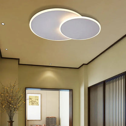 DecorBites™ DecorBites™ 16"/19.5" Creative Flush Mount Light with Overlapping Design - Modern Acrylic - Round/Square/Triangle - Flush Mount