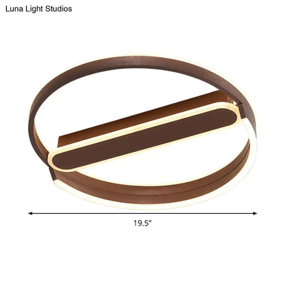 DecorBites™ Lámpara de techo LED tipo halo de 16"/19.5" con montaje empotrado, luz cálida/blanca, atenuación continua y control remoto.