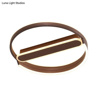 DecorBites™ Lámpara de techo LED tipo halo de 16"/19.5" con montaje empotrado, luz cálida/blanca, atenuación continua y control remoto.