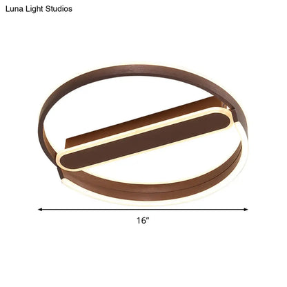 DecorBites™ Lámpara de techo LED tipo halo de 16"/19.5" con montaje empotrado, luz cálida/blanca, atenuación continua y control remoto.