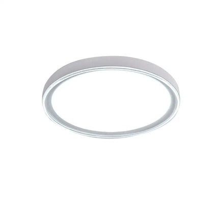 DecorBites™ 16"/19.5" Nordic Metal Round Flush Light with Acrylic Shade - White/Pink/Yellow LED Ceiling Fixture for Bedroom