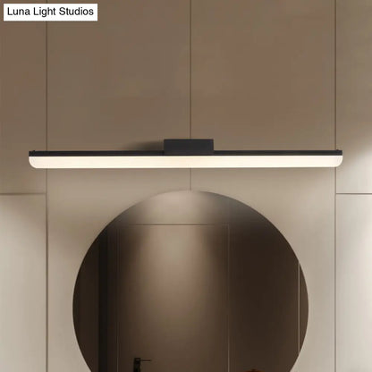 Aplique de pared LED ultrafino de acrílico de 16"/20" - Estilo moderno, acabado en blanco o negro, luz cálida o blanca