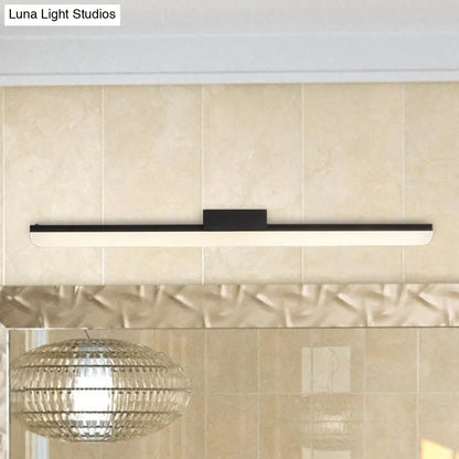 Aplique de pared LED ultrafino de acrílico de 16"/20" - Estilo moderno, acabado en blanco o negro, luz cálida o blanca