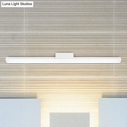 Aplique de pared LED ultrafino de acrílico de 16"/20" - Estilo moderno, acabado en blanco o negro, luz cálida o blanca