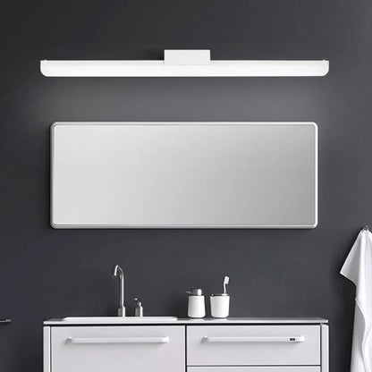 Aplique de pared LED ultrafino de acrílico de 16"/20" - Estilo moderno, acabado en blanco o negro, luz cálida o blanca