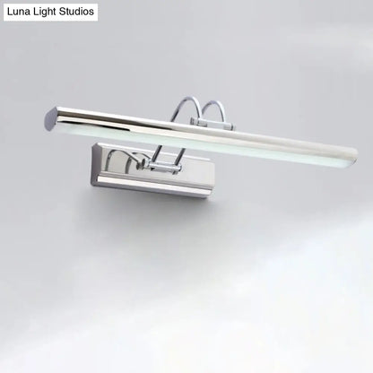 Espejo de baño con luz LED de 16"/22" y marco de aluminio - Estilo moderno, luz blanca cálida