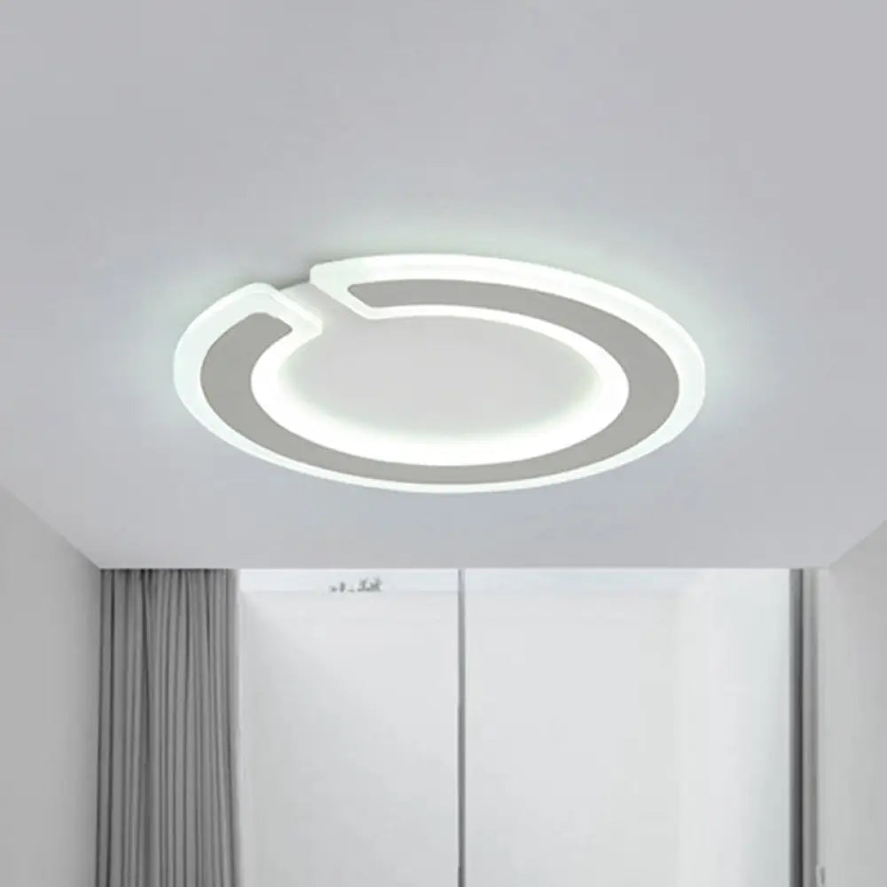 16.5"/20.5" Dia Round Ceiling Lamp - Simple & Elegant LED Flushmount Lighting in Warm/White/Natural Light