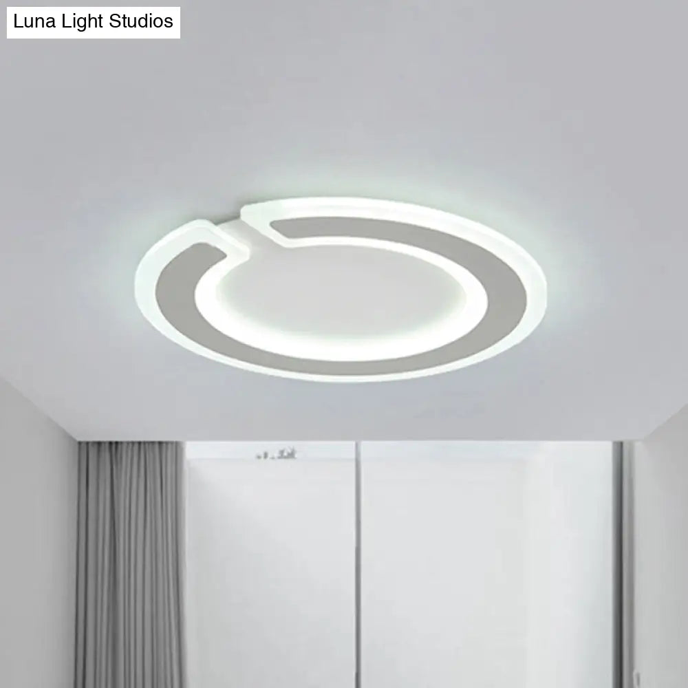 16.5"/20.5" Dia Round Ceiling Lamp - Simple & Elegant LED Flushmount Lighting in Warm/White/Natural Light