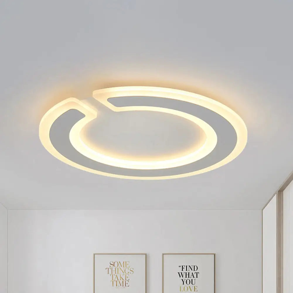 16.5"/20.5" Dia Round Ceiling Lamp - Simple & Elegant LED Flushmount Lighting in Warm/White/Natural Light