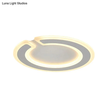 Lámpara de techo redonda DecorBites™ de 16,5"/20,5" de diámetro: iluminación LED empotrada, sencilla y elegante, en luz cálida/blanca/natural.