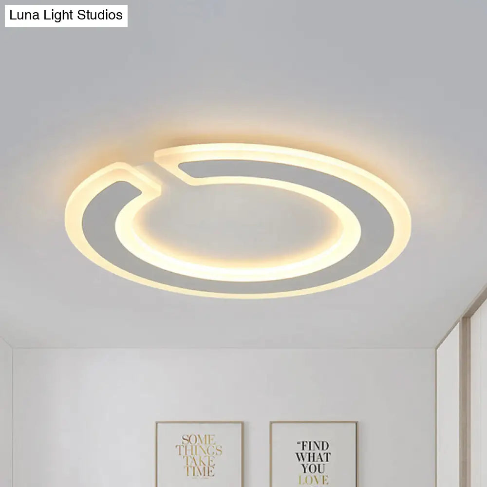 16.5"/20.5" Dia Round Ceiling Lamp - Simple & Elegant LED Flushmount Lighting in Warm/White/Natural Light