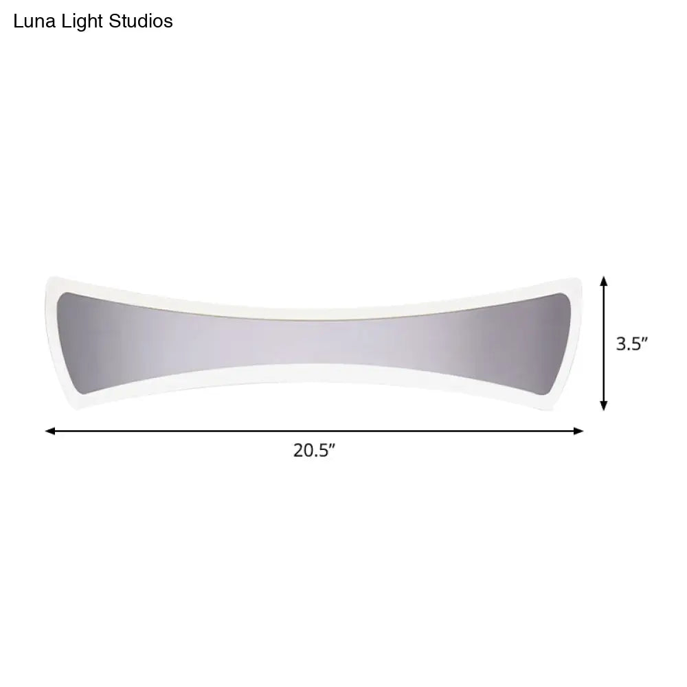 16.5"/20.5" Wide Waterproof LED Bowtie Vanity Wall Sconce for Minimalist Bathroom Lighting – Warm/White