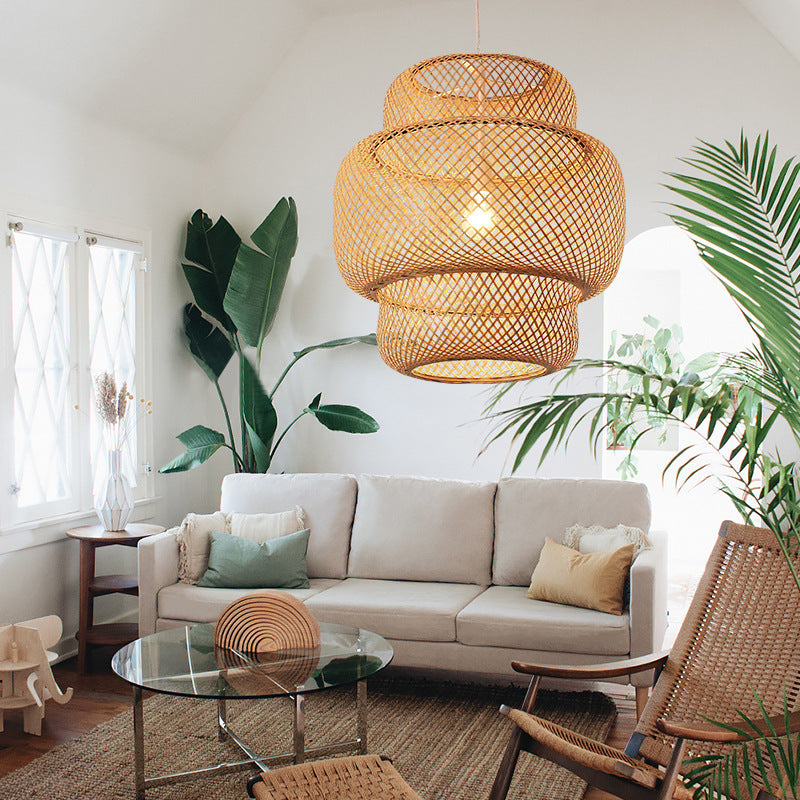 Bamboo Art Chandelier