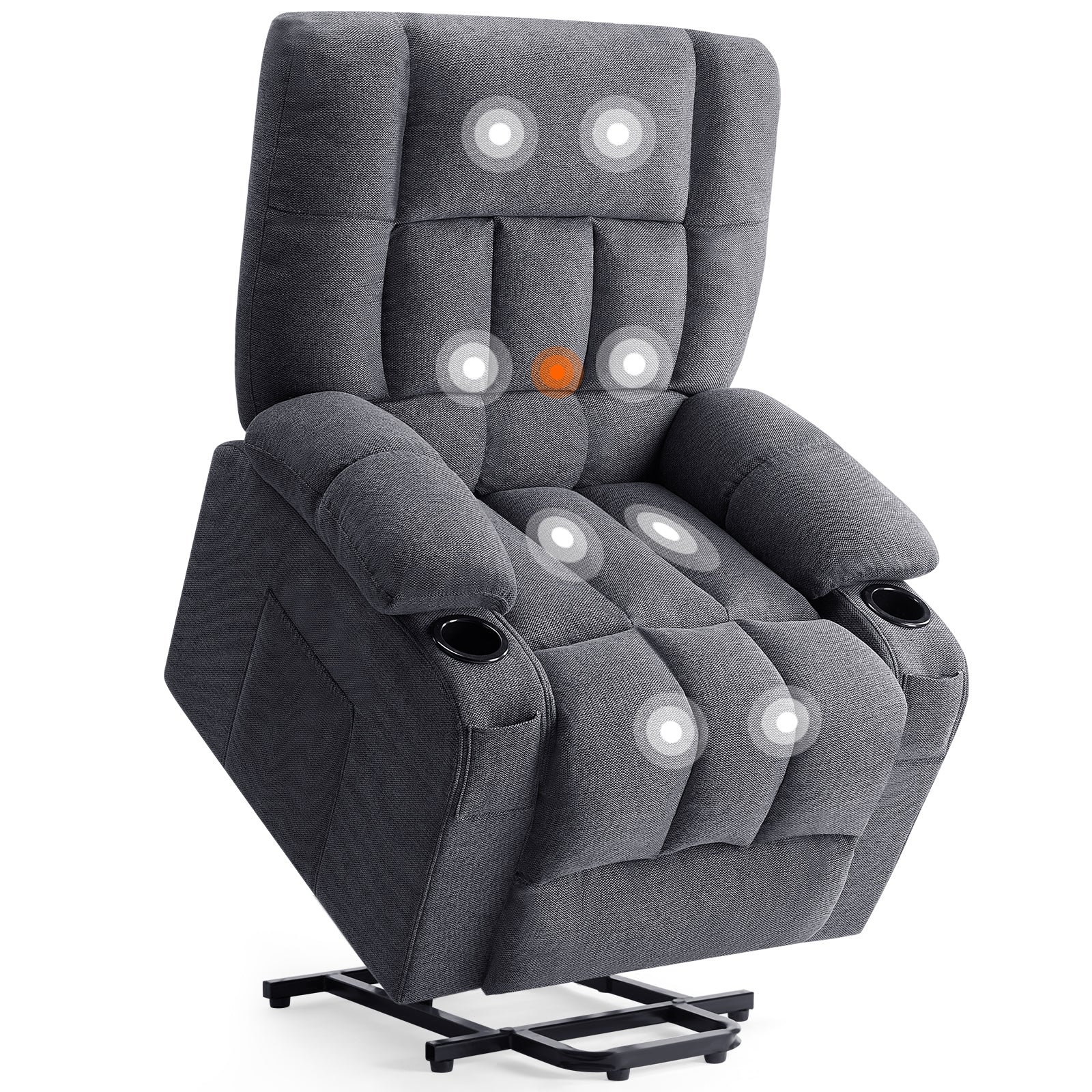 Brown Reclining Sofa