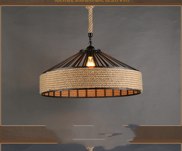 Hemp Rope Iron Chandelier