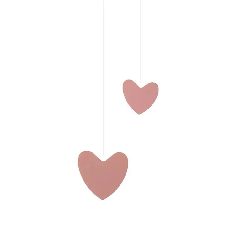 Creative Heart-shaped Butterfly Flower Children’s Room Ceiling Lamp Chandelier Bedroom Lamps